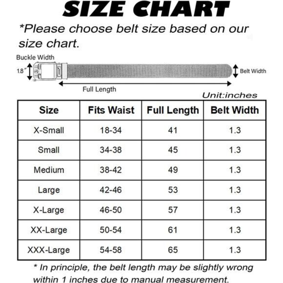 Reversible Ratchet Belt,Nylon Web Tactical Work Belt with Automatic Slide Buckle - Picture 6 of 7